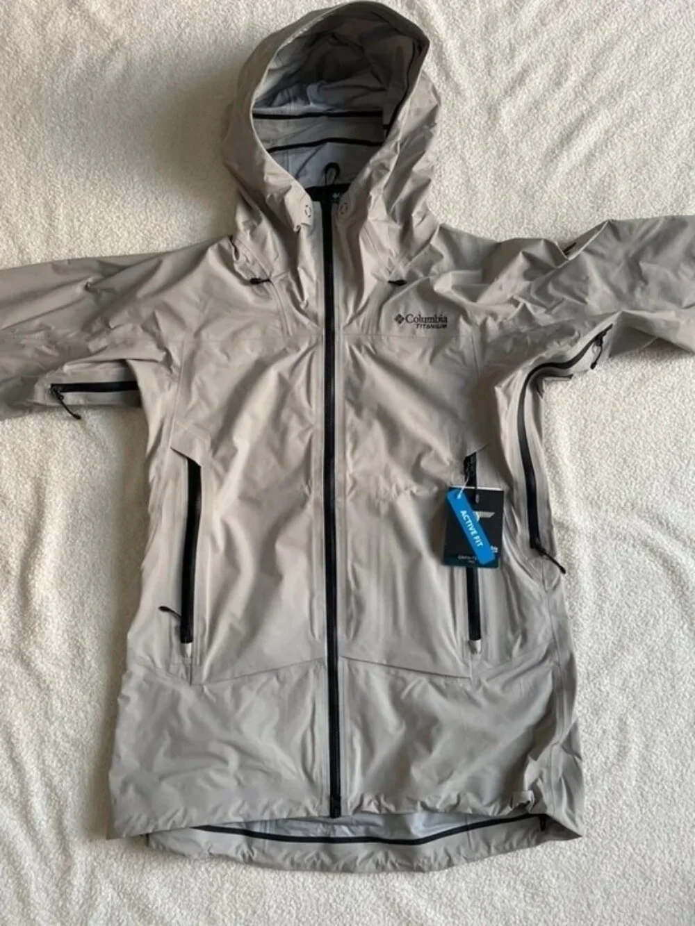 Columbia Titanium Saudan Pro Omni-Tech Waterproof Shell Jacket Women's Size S
